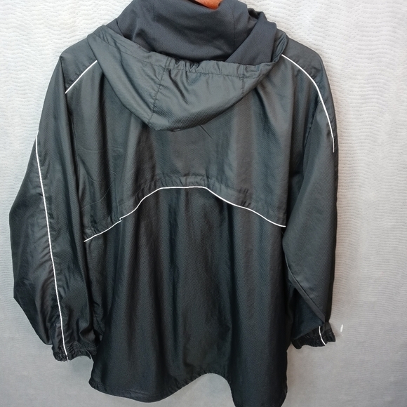 MEN'S NIKE QUARTER-ZIP Hooded PULLOVER! IN BLACK. - Picture 5 of 6